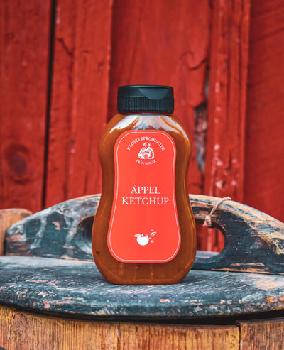 Äppel ketchup i klämflaska, Kökar